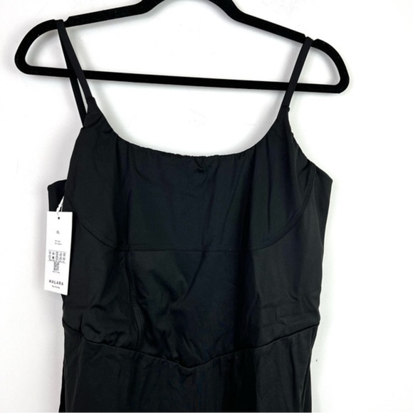 Halara Spaghetti Strap Square Neck Backless Corset Split Bodycon Midi Dress - Picture 3 of 8